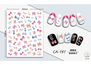 3D Nagel Sticker Coole stickers nagel folie Fashion Manicure Stickers Nagels CA-141 Strik