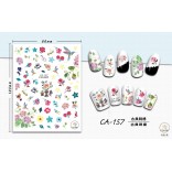 3D Nagel Sticker Coole stickers voor nagel folie Fashion Manicure Stickers Nagels CA-157 Borduurwerk klassiek