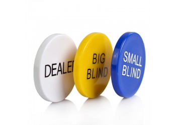 3 stks 5cm Kleine Big Blind Dealer Set voor Party Casino Poker