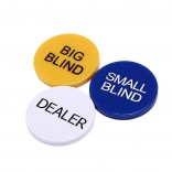 3 stks 5cm Kleine Big Blind Dealer Set voor Party Casino Poker