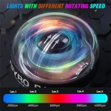 Regenboog Led Self Start PowerBall Spinner Magic ball Gyro Spier Pols Kracht Trainer