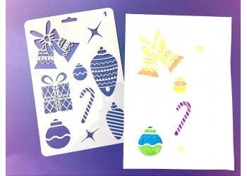 12 in 1 Kerst serie Kaart DIY Album Masking Spray Geschilderd Template Tekening Stencils Schilderen Scrapbooking Card 