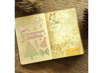 12 in 1 Kerst serie Kaart DIY Album Masking Spray Geschilderd Template Tekening Stencils Schilderen Scrapbooking Card 