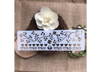 12 in 1 Kaart DIY Album Masking Spray Geschilderd Template Tekening Stencils Schilderen Scrapbooking Card Lace ruler 