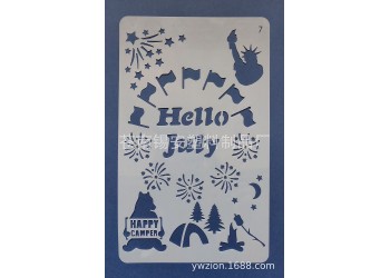 13 in 1 Kaart DIY Album Masking Spray Geschilderd Template Tekening Stencils Schilderen Scrapbooking Card Maand