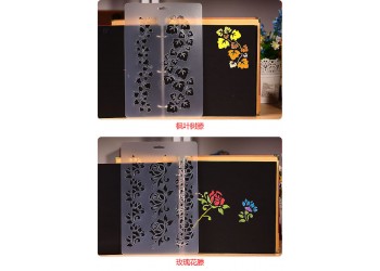 21 in 1 Kaart DIY Album Masking Spray Geschilderd Template Tekening Stencils Schilderen Scrapbooking Card 