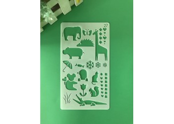 30 in 1 Kaart DIY Album Masking Spray Geschilderd Template Tekening Stencils Schilderen Scrapbooking Card 