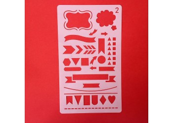 30 in 1 Kaart DIY Album Masking Spray Geschilderd Template Tekening Stencils Schilderen Scrapbooking Card 