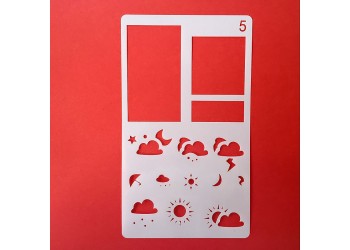 30 in 1 Kaart DIY Album Masking Spray Geschilderd Template Tekening Stencils Schilderen Scrapbooking Card 