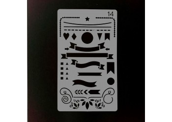 30 in 1 Kaart DIY Album Masking Spray Geschilderd Template Tekening Stencils Schilderen Scrapbooking Card 