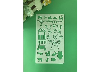 30 in 1 Kaart DIY Album Masking Spray Geschilderd Template Tekening Stencils Schilderen Scrapbooking Card 