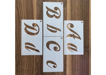 40 in 1 Kaart DIY Album Masking Spray Geschilderd Template Tekening Stencils Schilderen Scrapbooking Card Alfabet