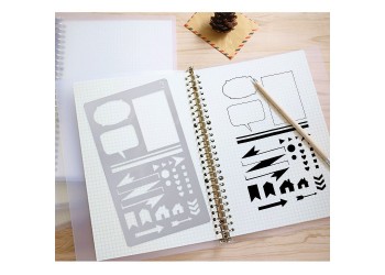 12 in 1 Kaart DIY Album Masking Spray Geschilderd Template Tekening Stencils Schilderen Scrapbooking Card 