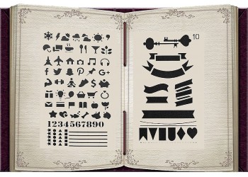 8 in 1 Kaart DIY Album Masking Spray Geschilderd Template Tekening Stencils Schilderen Scrapbooking Card 