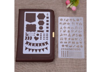 12 in 1 Kaart DIY Album Masking Spray Geschilderd Template Tekening Stencils Schilderen Scrapbooking Card 