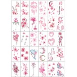 30 stuk Tattoo Sticker Gezicht Hand Mooie Body Art Nep Tatoo Tijdelijke Waterdichte Taty model W