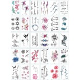 30 stuk Tattoo Sticker Gezicht Hand Mooie Body Art Nep Tatoo Tijdelijke Waterdichte Taty model E