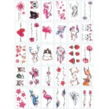 30 stuk Tattoo Sticker Gezicht Hand Mooie Body Art Nep Tatoo Tijdelijke Waterdichte Taty model H