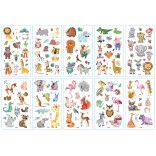 10 stuk Tattoo Sticker Gezicht Hand Cartoon Nep Tatoo Tijdelijke Waterdichte Taty model S Dier