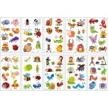 10 stuk Tattoo Sticker Gezicht Hand Cartoon Nep Tatoo Tijdelijke Waterdichte Taty model KC Insect