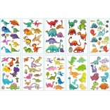 10 stuk Tattoo Sticker Gezicht Hand Cartoon Nep Tatoo Tijdelijke Waterdichte Taty model H Dinosaurus