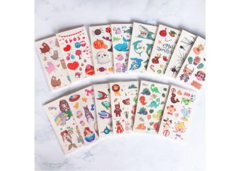 10 stuk Tattoo Sticker Gezicht Hand Cartoon Nep Tatoo Tijdelijke Waterdichte Taty model Taart