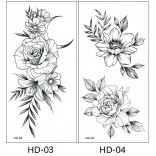 2 stuk XL Tattoo Sticker Gezicht Hand Mooie Body Art Nep Tatoo Tijdelijke Waterdichte Taty model HD0304