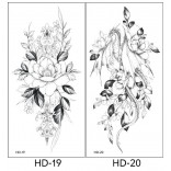 2 stuk XL Tattoo Sticker Gezicht Hand Mooie Body Art Nep Tatoo Tijdelijke Waterdichte Taty model HD1920