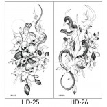 2 stuk XL Tattoo Sticker Gezicht Hand Mooie Body Art Nep Tatoo Tijdelijke Waterdichte Taty model HD2526