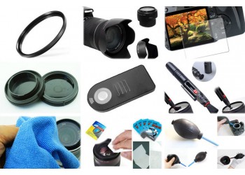 10 in 1 accessories kit voor Nikon D5600 + AF-P 18-55mm VR