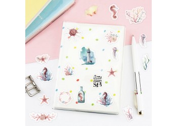 40 stuk aquarel schilderen winter hert Cartoon stickers voor kinderen en volwassenen Beloningsstickers Journal Laptop Telefoon Stickers