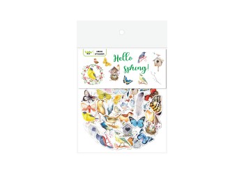 40 stuk aquarel schilderen vlinder vogel Cartoon stickers voor kinderen en volwassenen Beloningsstickers Journal Laptop Telefoon Stickers