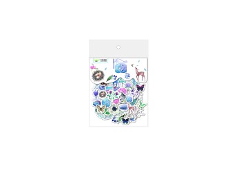 40 stuk aquarel schilderen vlinder blad Cartoon stickers voor kinderen en volwassenen Beloningsstickers Journal Laptop Telefoon Stickers