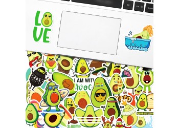 50 stuk avocado Cartoon stickers voor kinderen en volwassenen Beloningsstickers Journal Laptop Telefoon Stickers