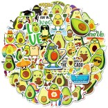 50 stuk avocado Cartoon stickers voor kinderen en volwassenen Beloningsstickers Journal Laptop Telefoon Stickers