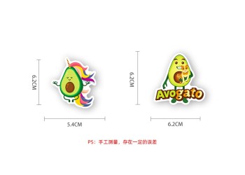 50 stuk avocado Cartoon stickers voor kinderen en volwassenen Beloningsstickers Journal Laptop Telefoon Stickers