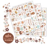 204 Stuks/4 Vellen Baby Scrapbooking Stickers Baby Boy Stickers Voor Baby Shower, Pasgeboren Baby Party Uitnodiging Kaarten Kids Cadeau Wrap