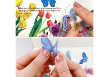 40 stuk vlinder love Transparant stickers voor kinderen en volwassenen Beloningsstickers Journal Laptop Telefoon Stickers