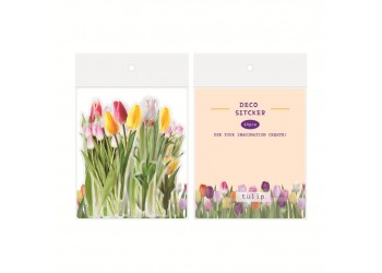 40 stuk tulp bloem Transparant stickers voor kinderen en volwassenen Beloningsstickers Journal Laptop Telefoon Stickers