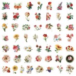 50 stuk bloem flower Cartoon stickers voor kinderen en volwassenen Beloningsstickers Journal Laptop Telefoon Stickers