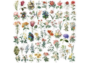 50 stuk bloem flower Cartoon stickers voor kinderen en volwassenen Beloningsstickers Journal Laptop Telefoon Stickers