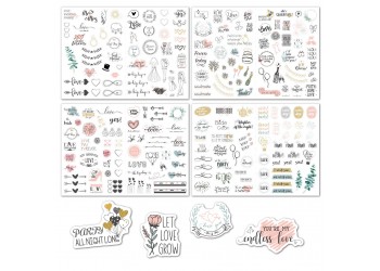 230 stuk bruiloft wedding Cartoon stickers voor kinderen en volwassenen Beloningsstickers Journal Laptop Telefoon Stickers