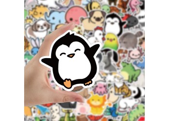 100 stuk dier animal Cartoon stickers voor kinderen en volwassenen Beloningsstickers Journal Laptop Telefoon Stickers