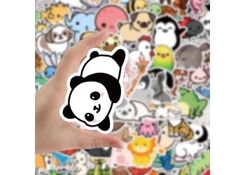 100 stuk dier animal Cartoon stickers voor kinderen en volwassenen Beloningsstickers Journal Laptop Telefoon Stickers