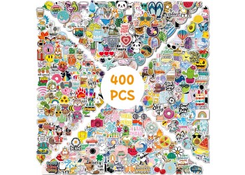 400 stuk Cartoon stickers voor kinderen en volwassenen Beloningsstickers Journal Laptop Telefoon Stickers