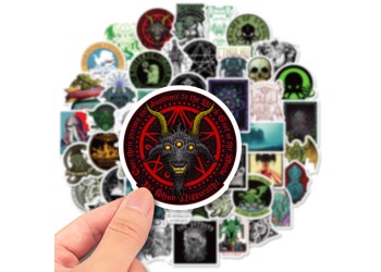 50 stuk cthulhu skelet horror Cartoon stickers voor kinderen en volwassenen Beloningsstickers Journal Laptop Telefoon Stickers