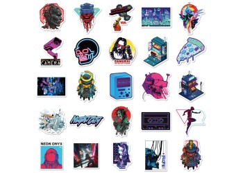 50 stuk cyberpunk Cartoon stickers voor kinderen en volwassenen Beloningsstickers Journal Laptop Telefoon Stickers