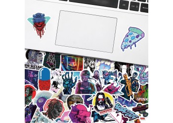 50 stuk cyberpunk Cartoon stickers voor kinderen en volwassenen Beloningsstickers Journal Laptop Telefoon Stickers