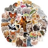 50 stuk dier animal Cartoon stickers voor kinderen en volwassenen Beloningsstickers Journal Laptop Telefoon Stickers