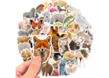 50 stuk dier animal Cartoon stickers voor kinderen en volwassenen Beloningsstickers Journal Laptop Telefoon Stickers